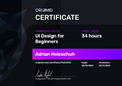 Origamid UI Design Certificate