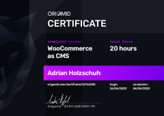 Origamid WooCommerce Certificate